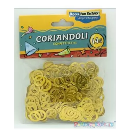 CORIANDOLI TAVOLO FEDI ORO