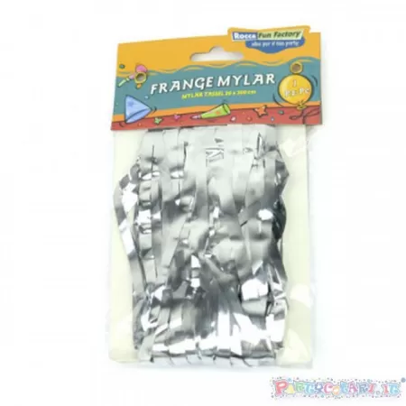 FRANGE MYLAR ARGENTO 20x200