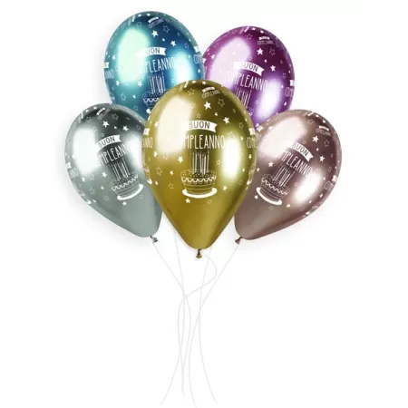 13" BUON COMPLEANNO SHINY pz. 25