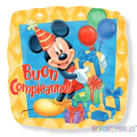 18" MICKEY BUON COMPLEANNO QUADRO