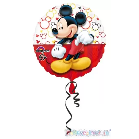 18" TOPOLINO BIANCO/ROSSO