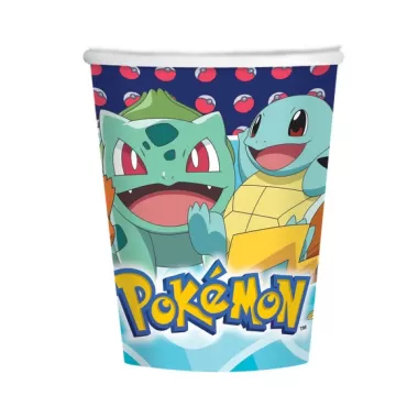 BICCHIERI IN CARTA POKEMON 250 ml.