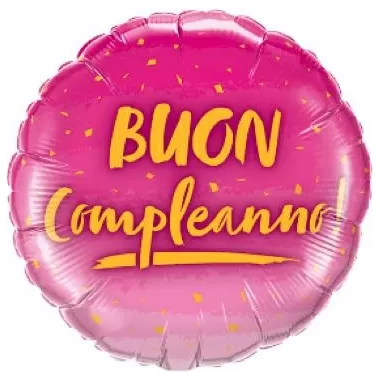 MS BUON COMPLEANNO FUCSIA/ORO pz.3