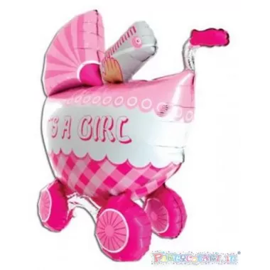 SS CARROZZINA ROSA 3D