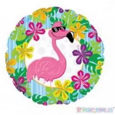 18" FENICOTTERO TRA FIORI 2