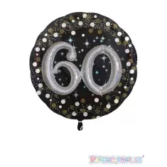 MULTI BALLOON 60 ANNI NERO