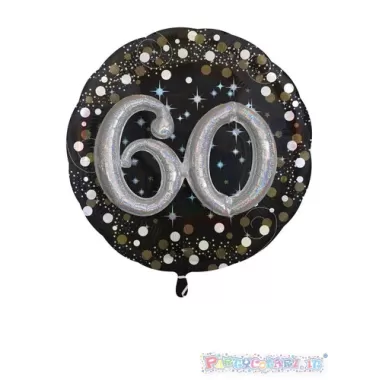 MULTI BALLOON 60 ANNI NERO