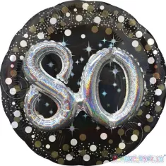 MULTIBALLOON 80 ANNI  NERO 2
