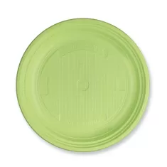 PIATTO DESSERT VERDE LIME NAT-BIO 25 pz.