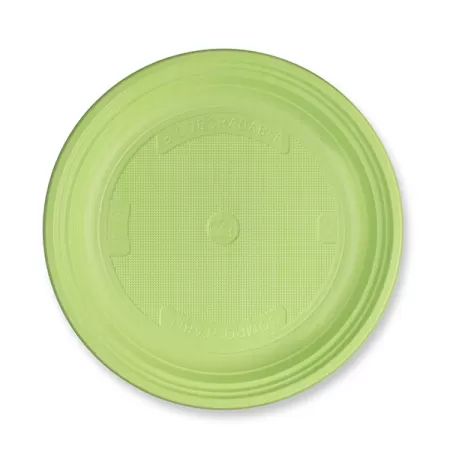 PIATTO DESSERT VERDE LIME NAT-BIO 25 pz.