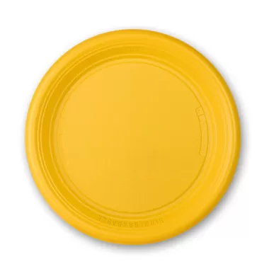PIATTO PIANO GIALLO NAT-BIO 15 pz.