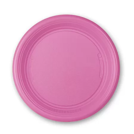 PIATTO PIANO FUCSIA NAT-BIO 15 pz.