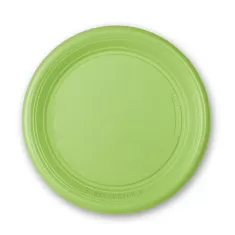 PIATTO PIANO VERDE LIME NAT-BIO 15 pz.