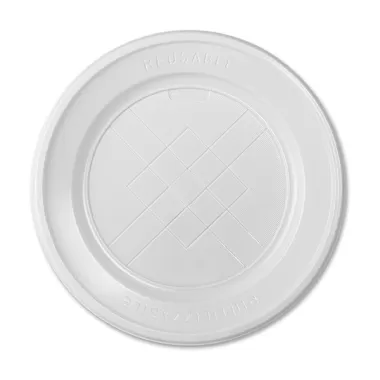 PIATTO FONDO BIANCO RIUTILIZZABILI 25 pz.
