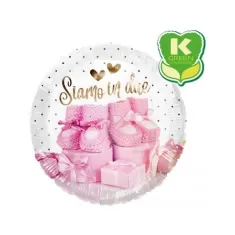 18" SIAMO IN DUE ROSA