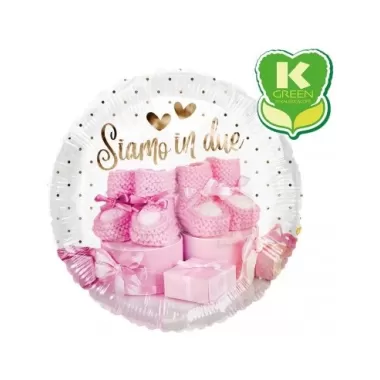 18" SIAMO IN DUE ROSA