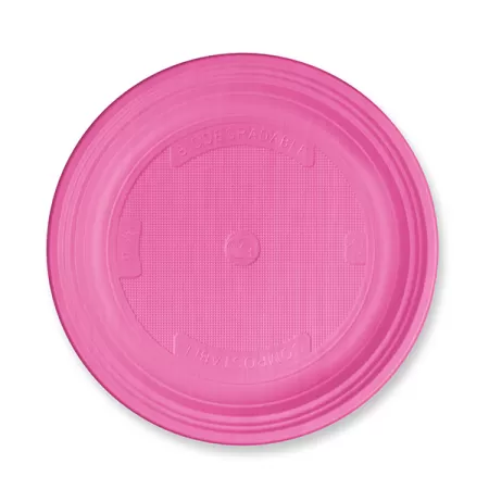 PIATTO DESSERT FUCSIA NAT-BIO 25 pz.