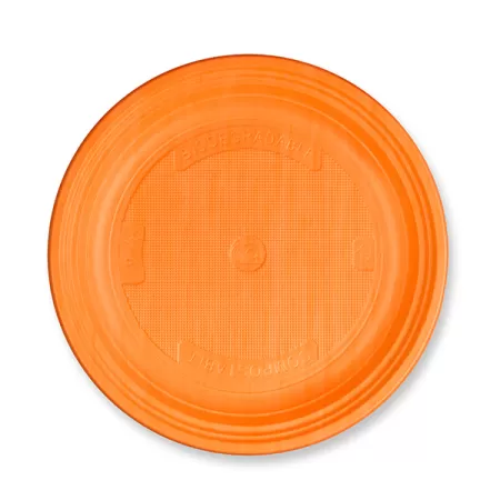 PIATTO DESSERT ARANCIO NAT-BIO 25 pz.