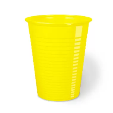BICCHIERI GIALLO NAT-BIO 200 ml.  50 pz.