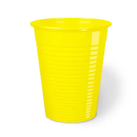 BICCHIERI GIALLO NAT-BIO 200 ml.  50 pz.
