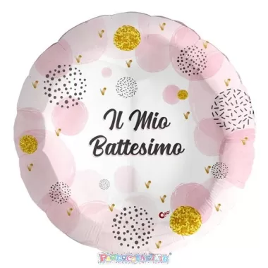 18" IL MIO BATTESIMO PINK