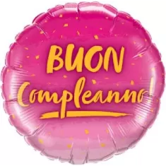 MS BUON COMPLEANNO FUCSIA/ORO pz.3