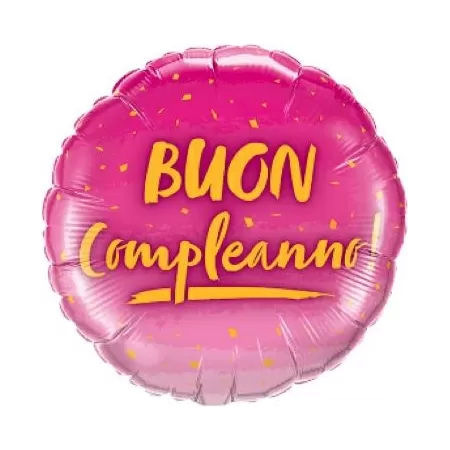 MS BUON COMPLEANNO FUCSIA/ORO pz.3