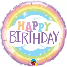 18" HAPPY BIRTHDAY RAINBOW PASTELLO 2