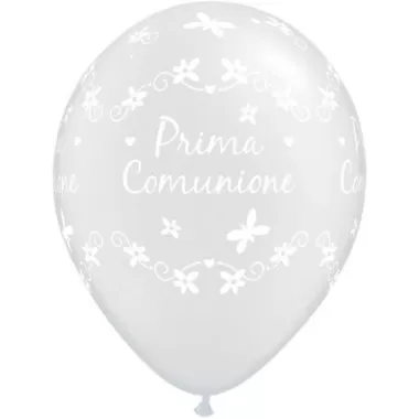 5" PRIMA COMUNIONE FARFALLE TRASPARENTE pz.100