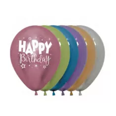 12" HAPPY BIRTHDAY REFLEX ASSORTIRO pz.12