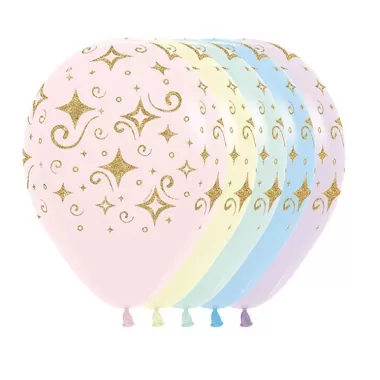 12" DIAMANTI ORO ASSORTITO PASTELLO pz.50