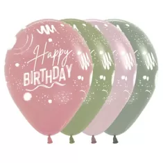 12" HAPPY BIRTHDAY DUSK ASSORTIRO pz.12