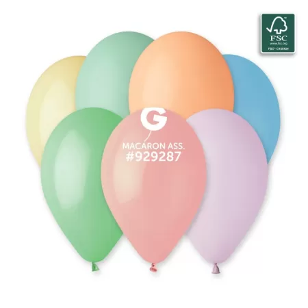 12" PASTELLO MACARON ASS pz 50