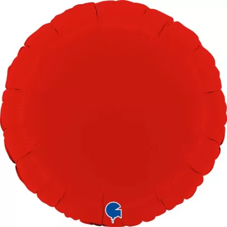 18" TONDO MATTE ROSSO