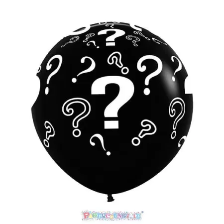 36" PUNTO INTERROGATIVO NERO