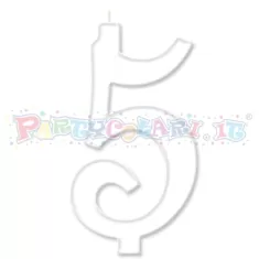 CANDELA cm.10 BIANCO 5 2