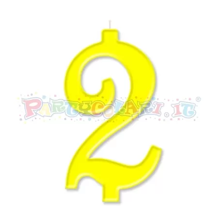 CANDELA cm.10 GIALLO 2