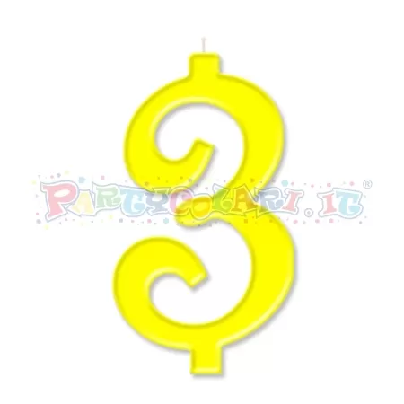 CANDELA cm.10 GIALLO 3