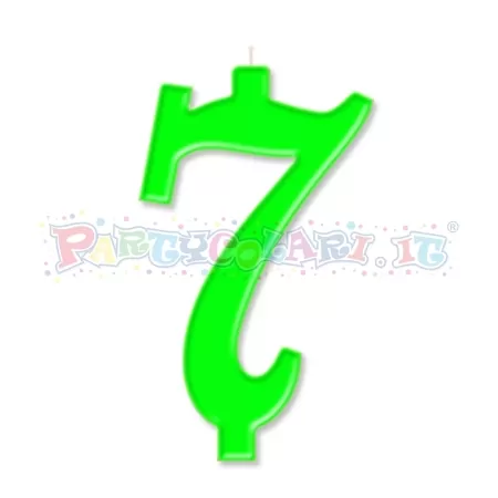 CANDELA cm.10 VERDE FLUO 7