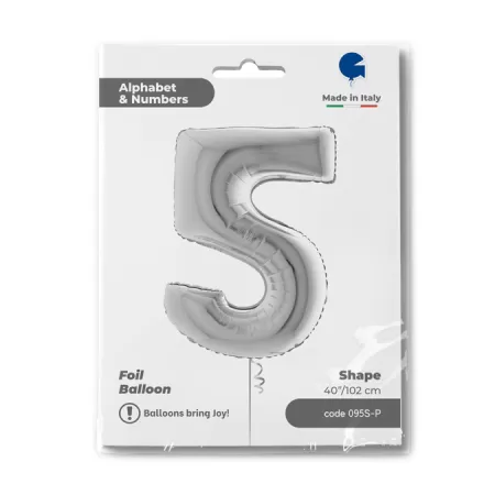 NUMERO 5 ARGENTO cm.102