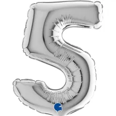 NUMERO 5 ARGENTO cm.17 pz.10 2