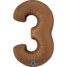 NUMERO 3 CIOCCOLATO cm.102