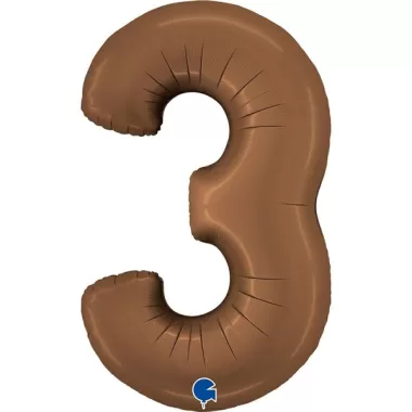 NUMERO 3 CIOCCOLATO cm.102