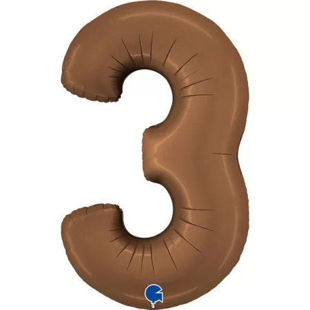 NUMERO 3 CIOCCOLATO cm.102