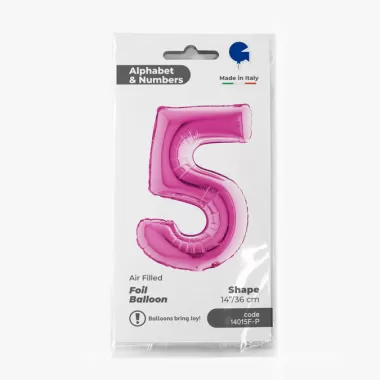 NUMERO 5 FUXIA cm.35