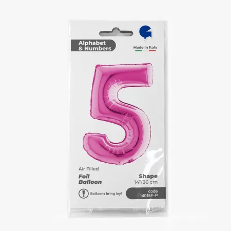 NUMERO 5 FUXIA cm.35