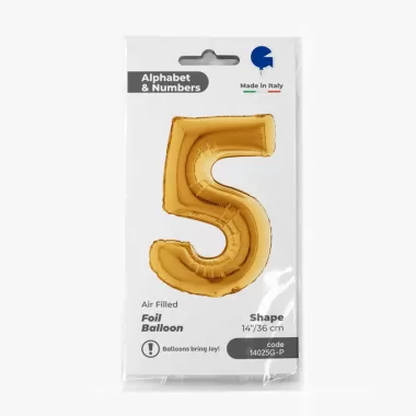 NUMERO 5 ORO cm.35