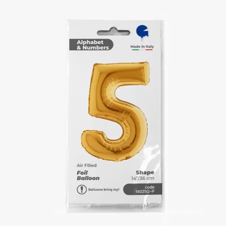 NUMERO 5 ORO cm.35
