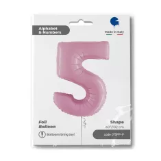 NUMERO 5 ROSA cm.102