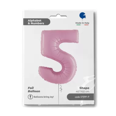 NUMERO 5 ROSA cm.102